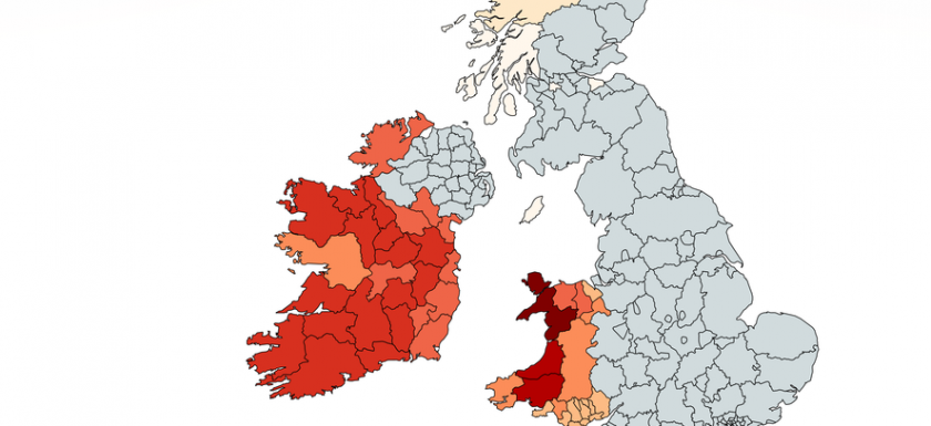 Map of knowledge of Celtic language