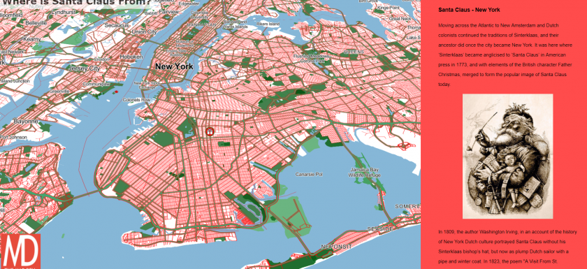 Santa Claus Story Web Map