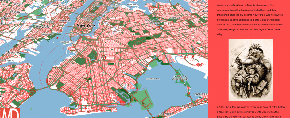 Santa Claus Story Web Map