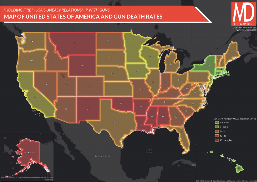USA and Gun Death Rates