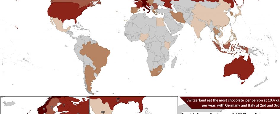 Global Chocolate Consumption per Capita (2018)